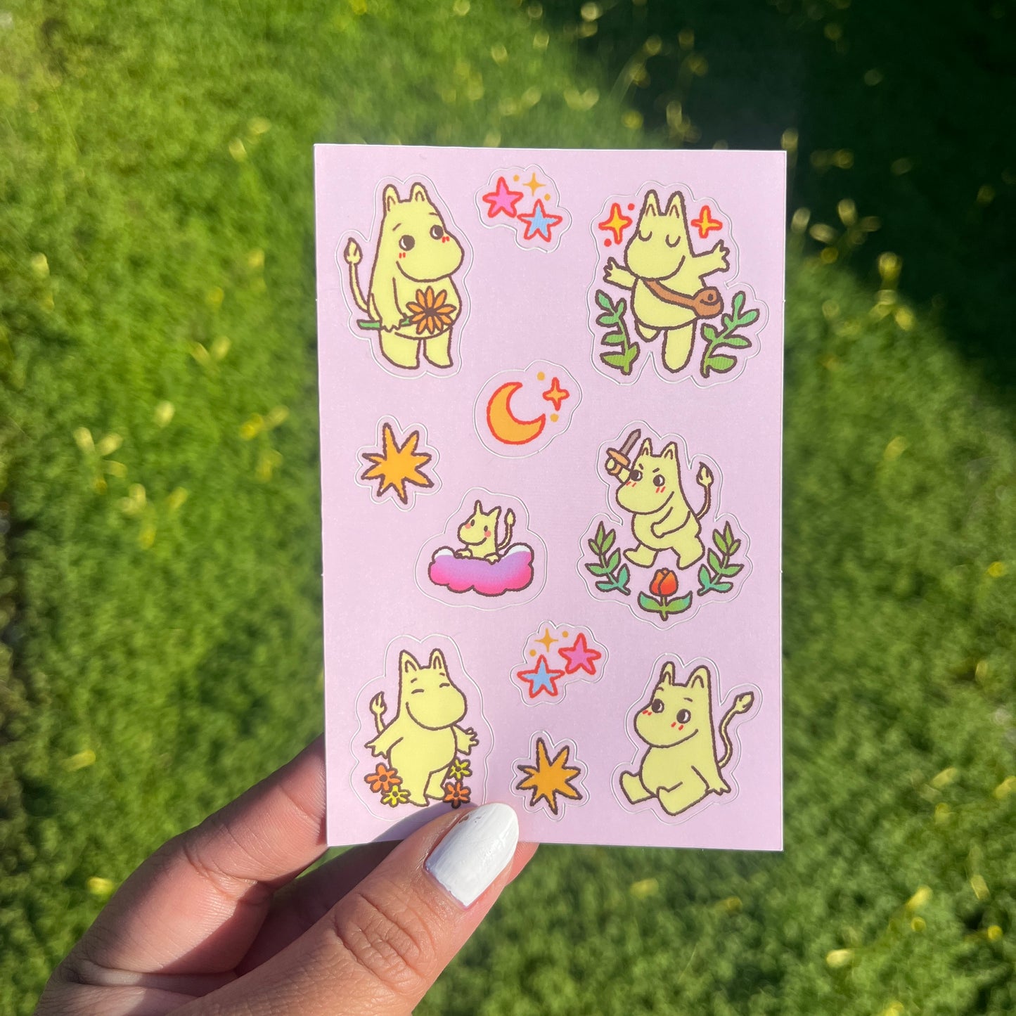 Pink Sticker Sheet | Mini Matte Sticker Sheet | Waterproof!