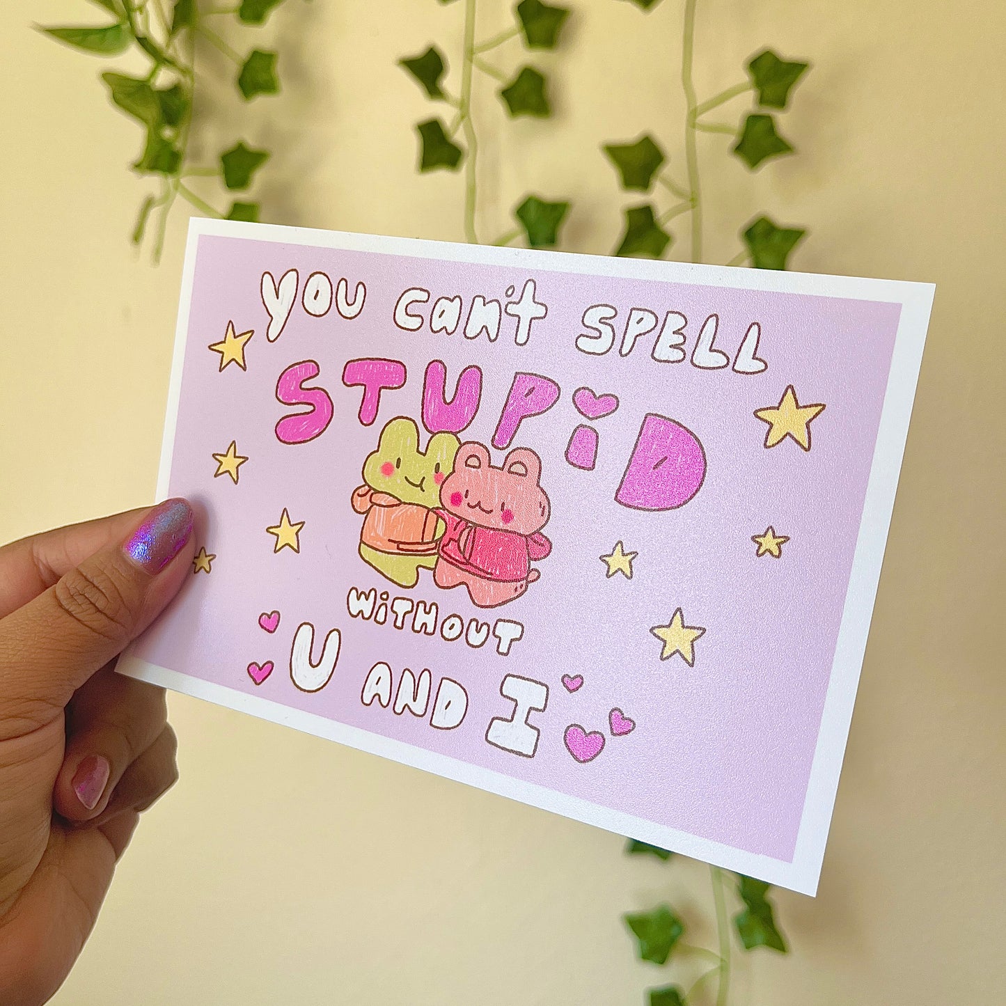 U & I 💕 6x4 Art Print | Semi Glossy Art Print