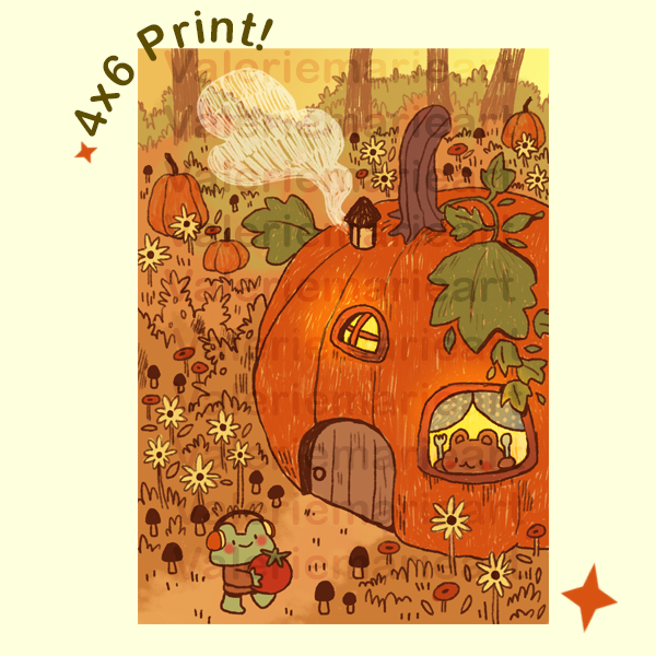 Pumpkin Home 4 x 6 Matte Print