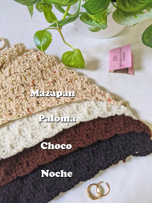 Neutral Tones Crochet Bandana | Boho Headband