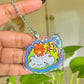 Shooting Star Acrylic Charm | Starry Holographic Keychain