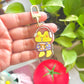 Frog in a Sweater Coffee Charm | Acrylic Keychain