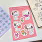 Silly Little Valentine Matte Stickersheet | 4x6 Sheet