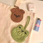 Bear Pocket | Crochet Headphone Holder Chapstick Holder Bag Charm