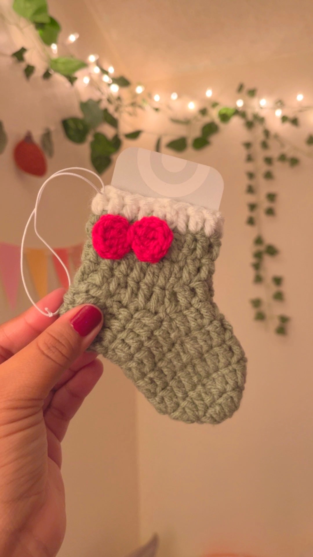 Stocking Gift Card Holder | Crochet Stocking Ornament | Car Hang