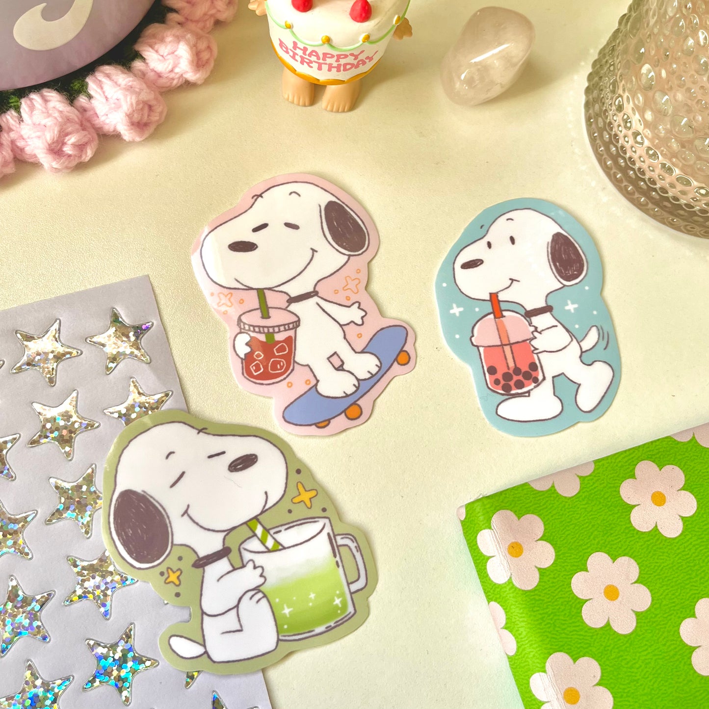 Snoopy Coffee sticker | Matte Waterproof Sticker
