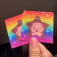 I <3 My Big Chungus Life!!1 | Starry Holographic Sticker 2.5 inch