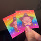I <3 My Big Chungus Life!!1 | Starry Holographic Sticker 2.5 inch