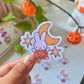Spooky Moonlight Bunny Sticker | Textured Matte 2.5 inch sticker