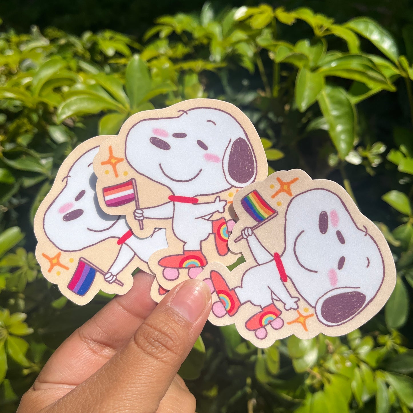 Pride Puppy! Textured Matte Sticker | Choose from 3 designs!