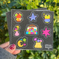Whimsical Stickersheet | 3.75 inch by 4 inch matte sticker sheet | Waterproof!