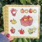 Sweet Apple 4 inch by 3.75 inch sticker sheet | Glossy stickersheet | Waterproof!