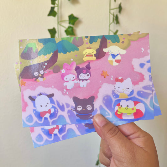 Summer Friends Postcard | 4x6 Glossy Postcard