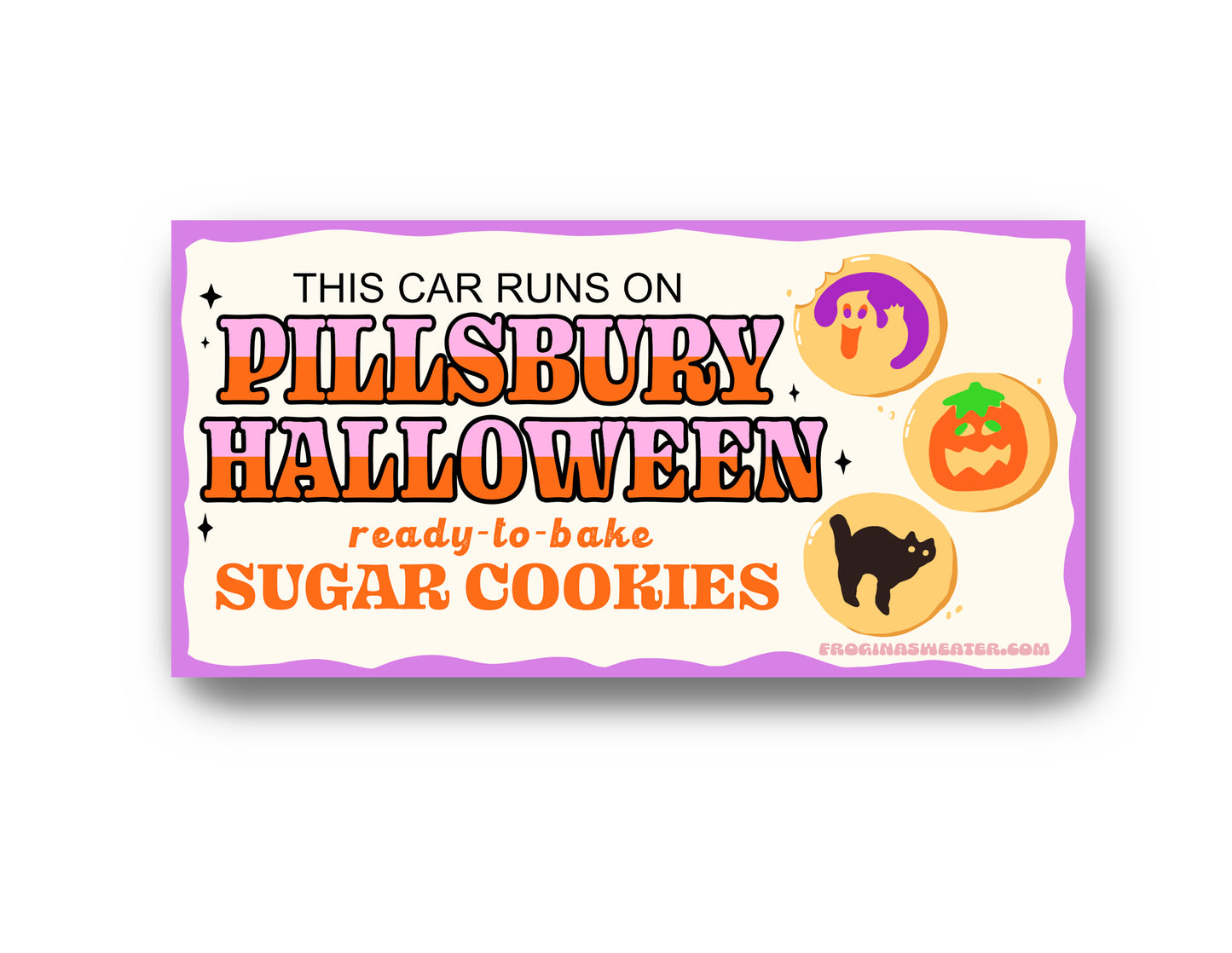 Halloween Sugar Cookies Bumper Sticker