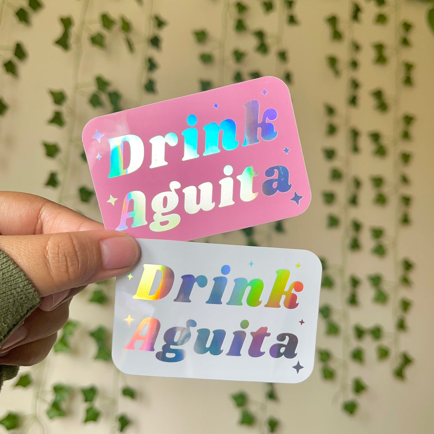 Drink Aguita Holographic Sticker | Waterproof