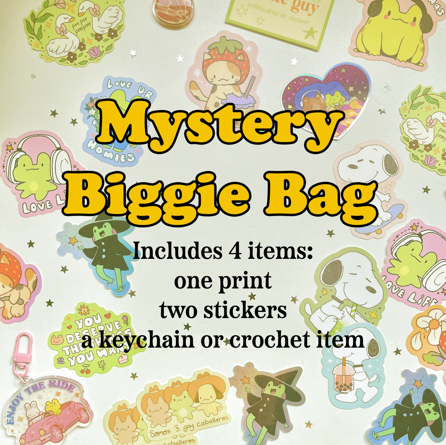 Mystery Bundles! Sticker Grab Bag | Print & Sticker Bundle Bags