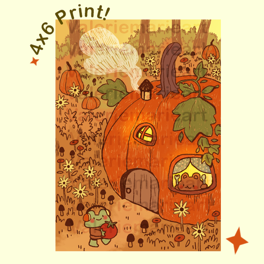 Pumpkin Home 4 x 6 Matte Print
