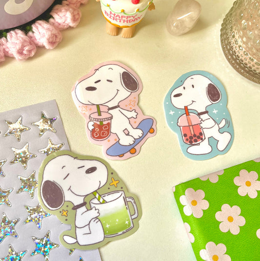 Little Puppy Matte Stickers | Waterproof & Outdoor Safe