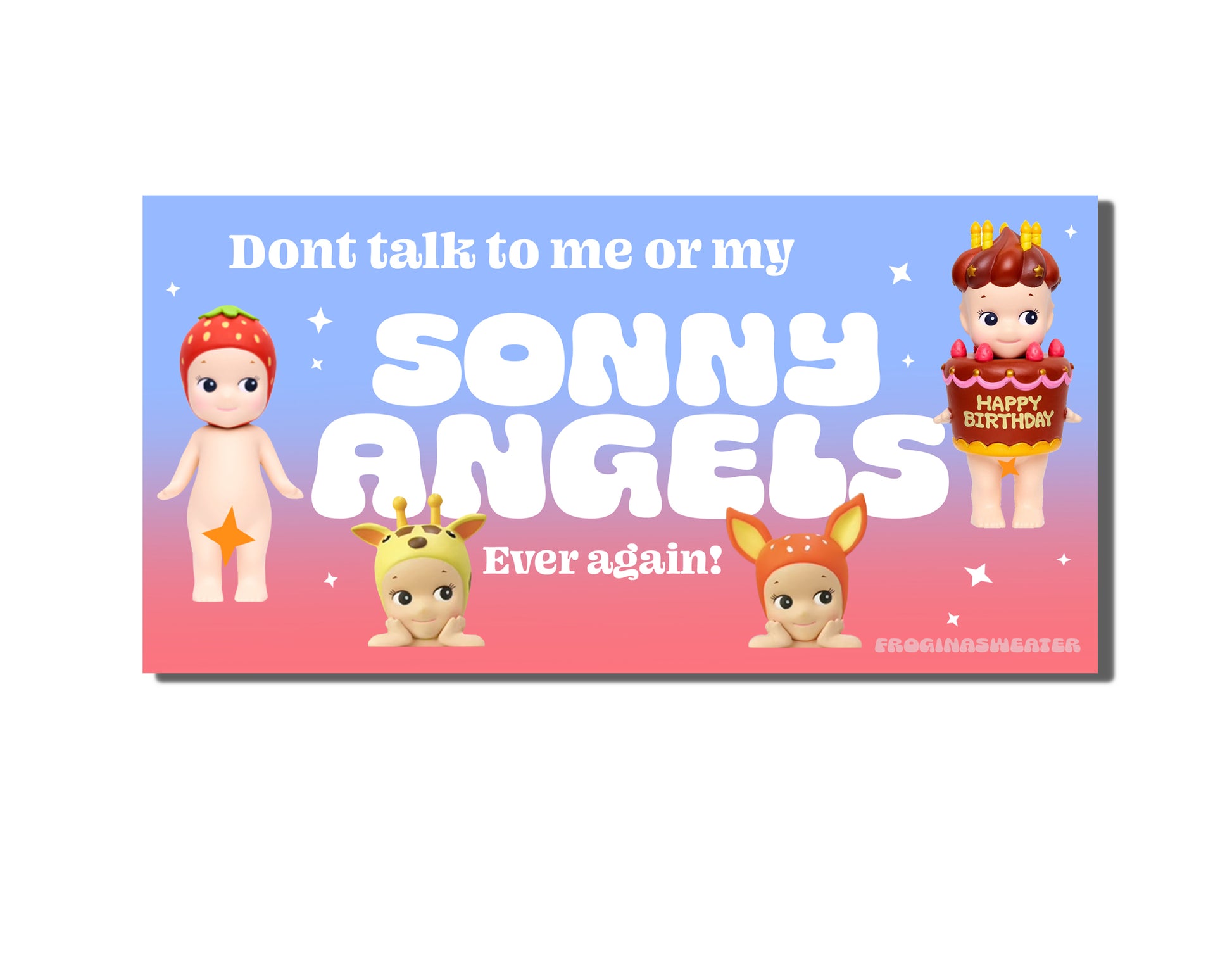 Little Angels Bumper Sticker  Sonny Angel Bumper Sticker – froginasweater