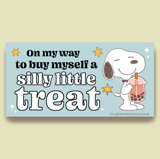 Little Treat Glossy Bumper Sticker