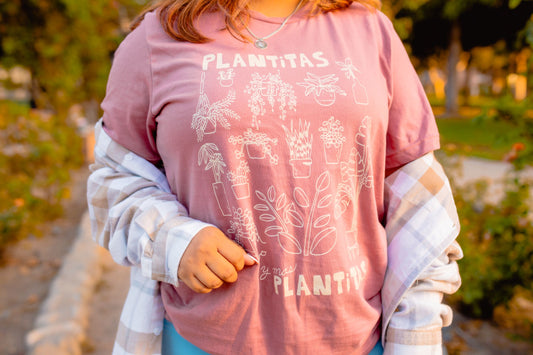 Plantitas y Mas Plantitas Tee | Plant Shirt 100% Cotton