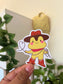 Cowboy Frog Glossy Sticker | Not Dishwasher Safe