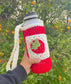 Strawberry Waterbottle Holder with Front Pocket | 40oz Waterbottle Sling