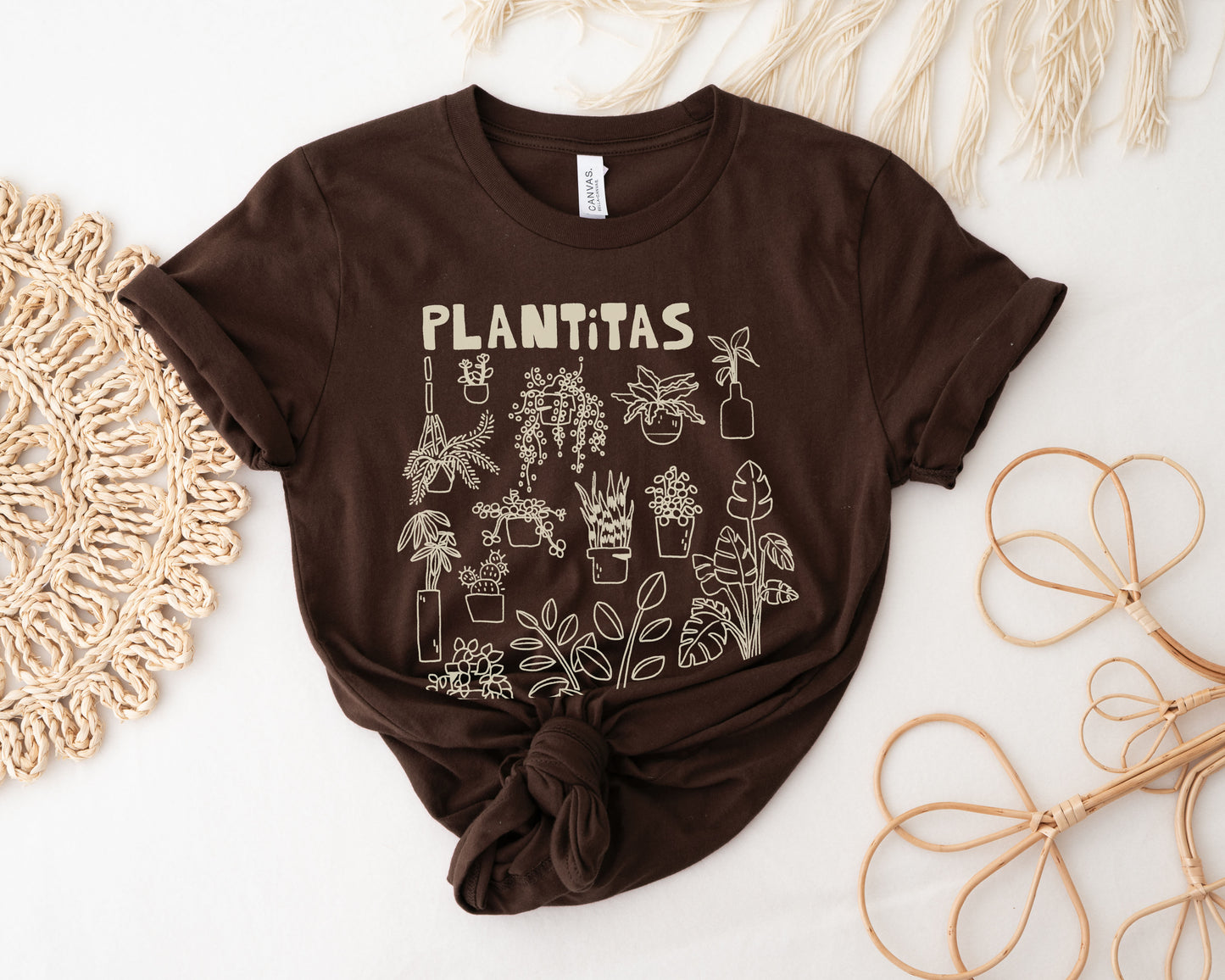 Plantitas y Mas Plantitas Tee | Plant Shirt 100% Cotton