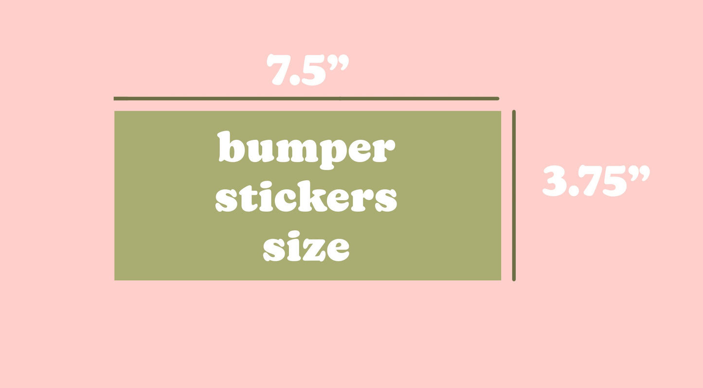 Use Your Blinker, Bestie! | Pink Y2K Bumper Sticker