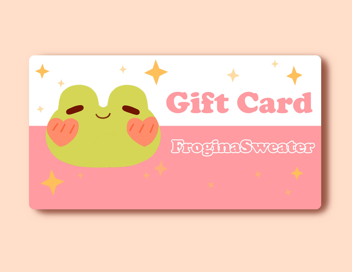 FroginaSweater Gift Card | $15 to $100 amount