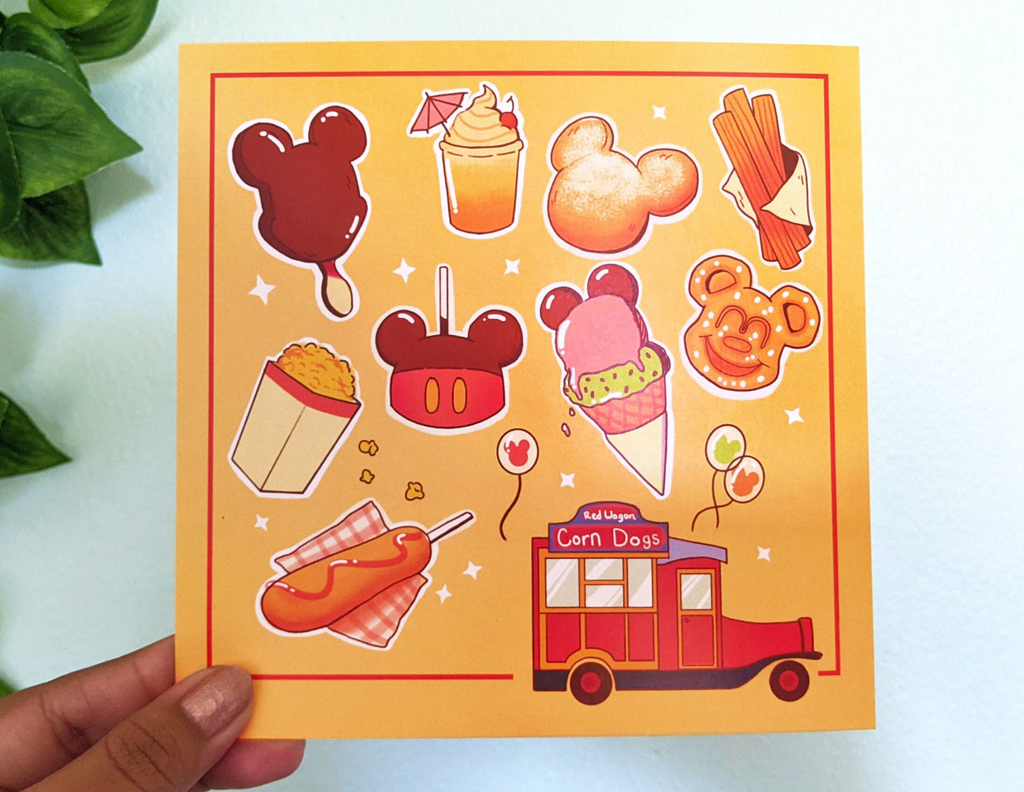 Disney Snacks Mini Poster | 6x6 Print