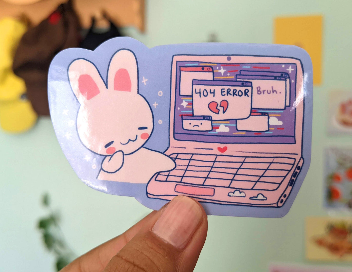 Coding Bunny Sticker | Waterproof