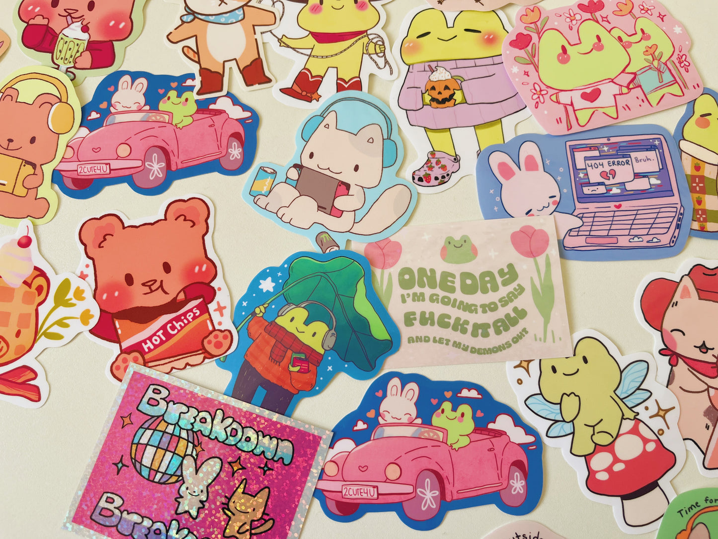 Mystery Sticker Bundle | FroginaSweater Sticker Grab Bag