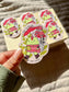 Go Outside to See Inside Frog Mushroom Sticker | Waterproof