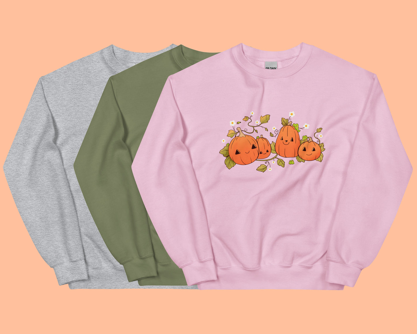 Cute Pumpkin Sweatshirt | 3 Colors Available